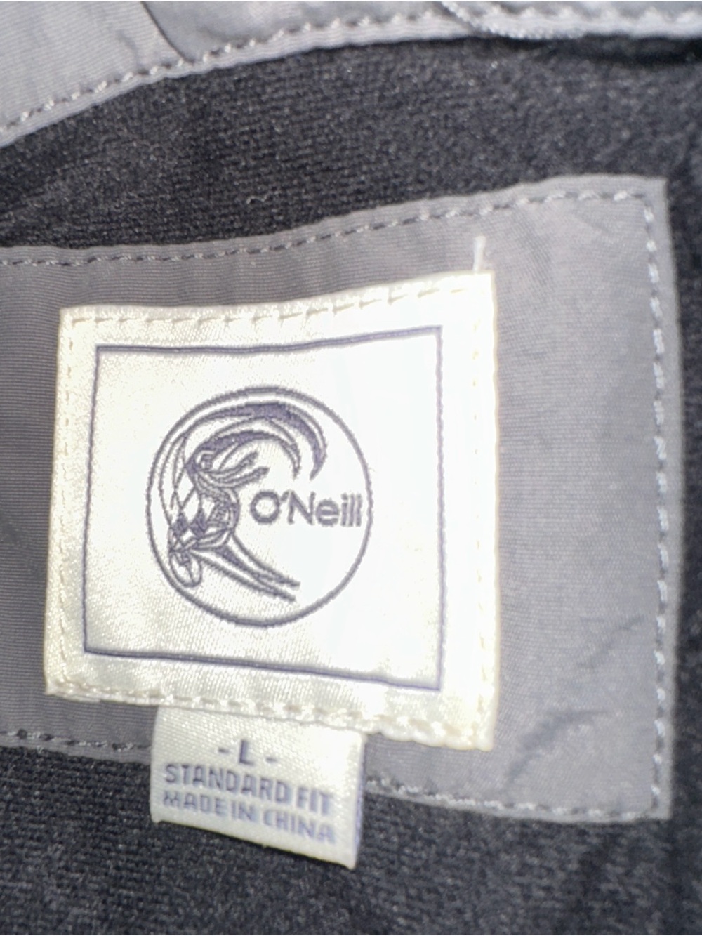 NWT Men’s O’Neill Daybreak Jacket Colorblock Blue Gray Snap Front Large - Picture 3 of 8
